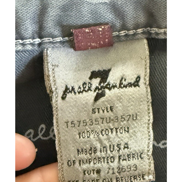 7 For All Mankind Slouchy Jean 36x31 Street Button Fly Punk 90s USA T575357U - Picture 10 of 14